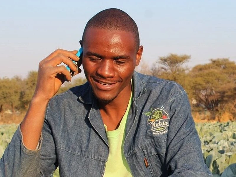 man using phone for calling